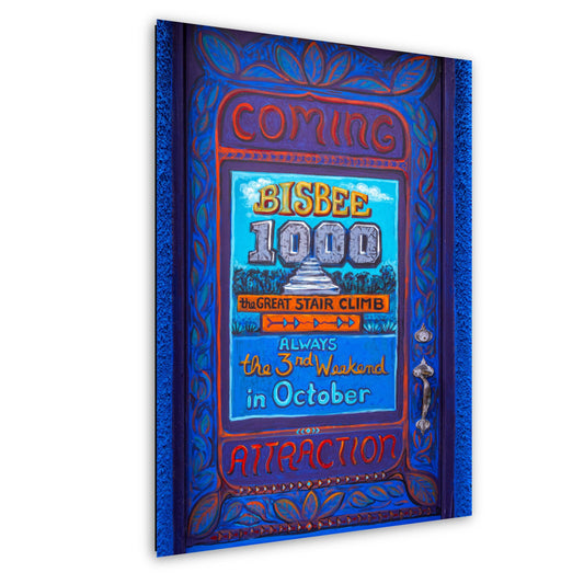 Bisbee Arizona 1000 Mural Door Photography Print, Great Stair Climb Wall Art