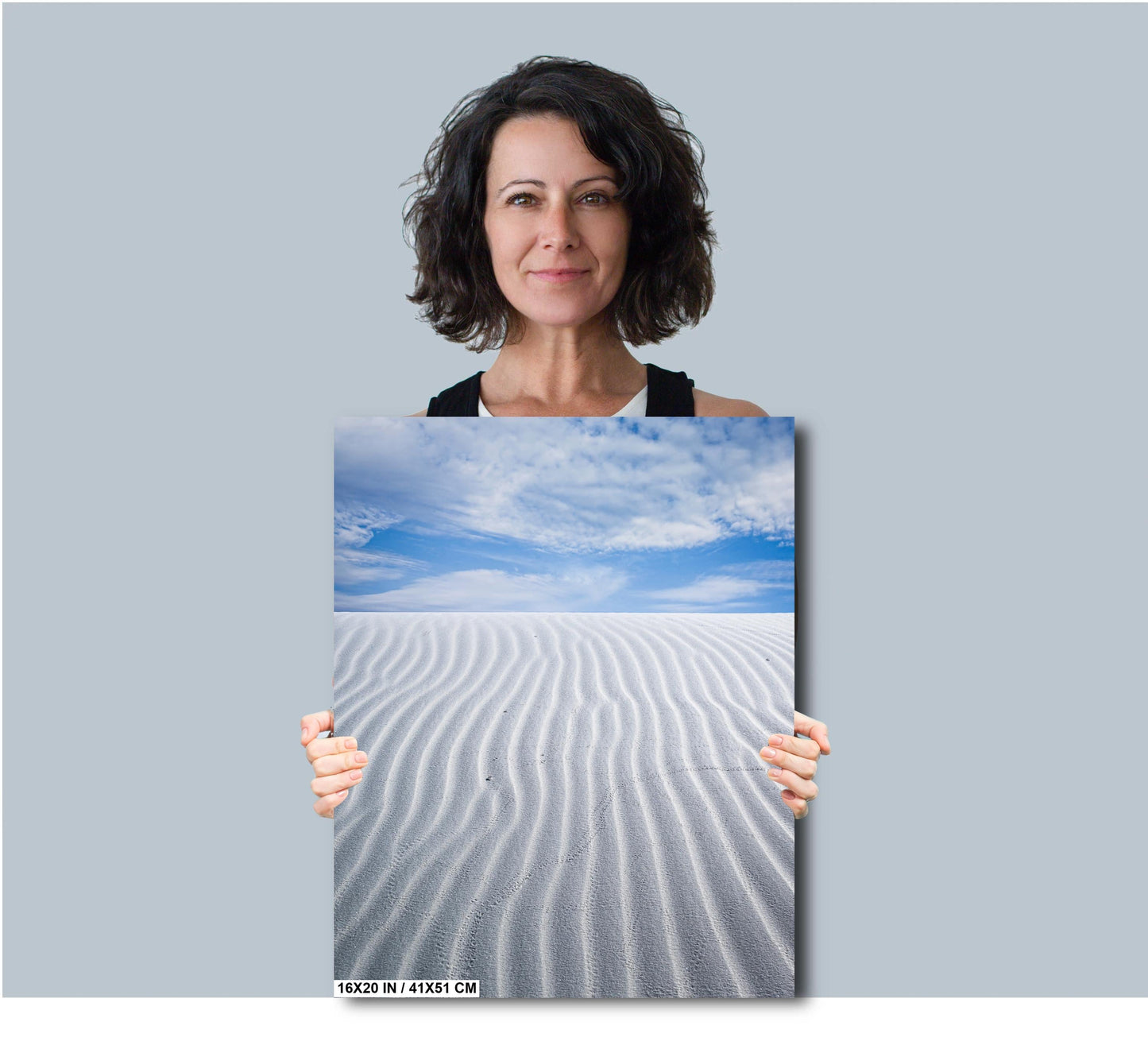 White Sands Beauty: Capturing the Horizon of White Sands National Park Wall Art Print New Mexico Sand Dunes Aluminum/Acrylic/Metal/Canvas