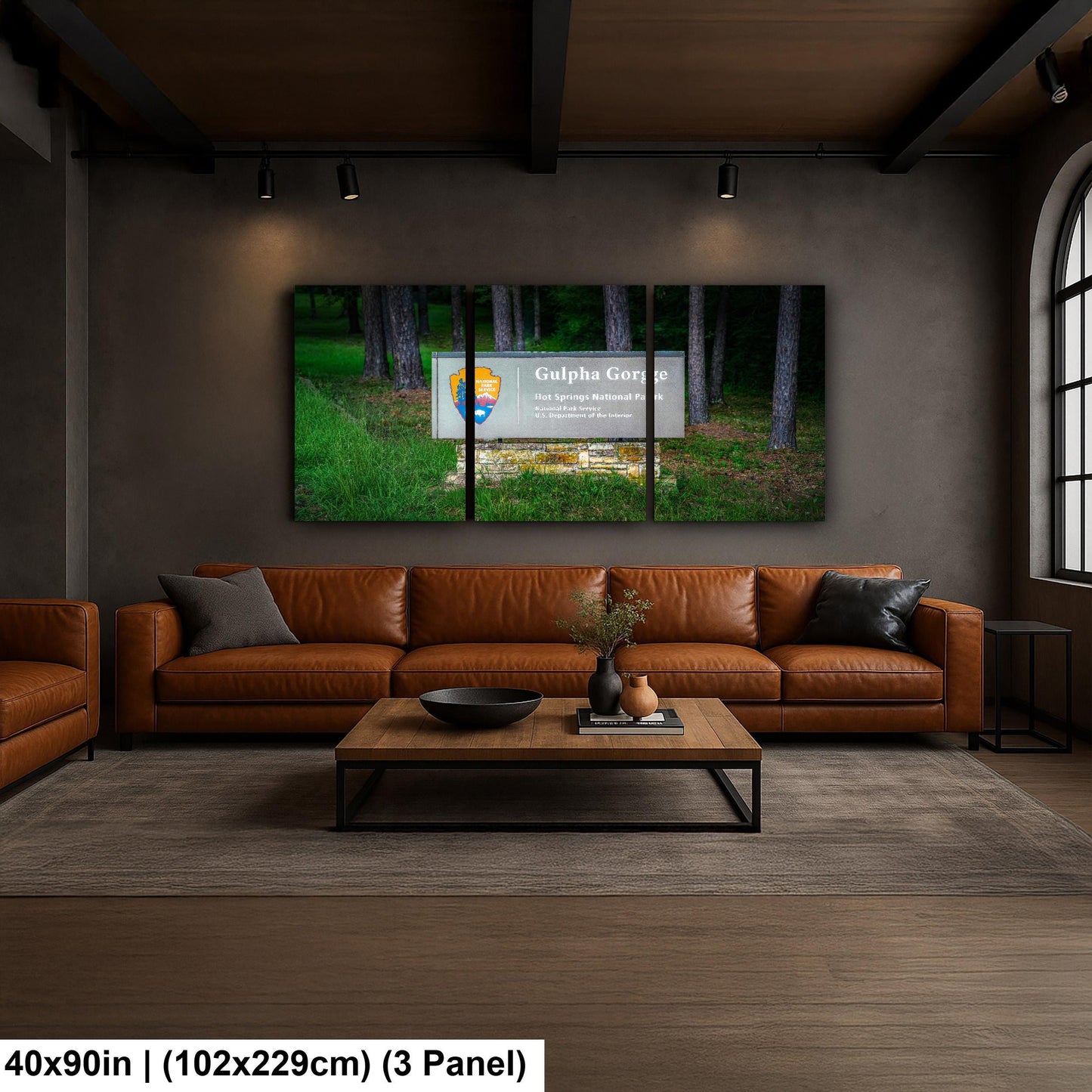 Gulpha Gorge Sign at Hot Springs National Park Arkansas Photography Wall Art Print