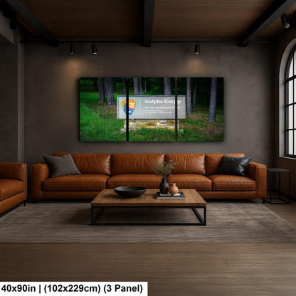 Gulpha Gorge Sign at Hot Springs National Park Arkansas Photography Wall Art Print