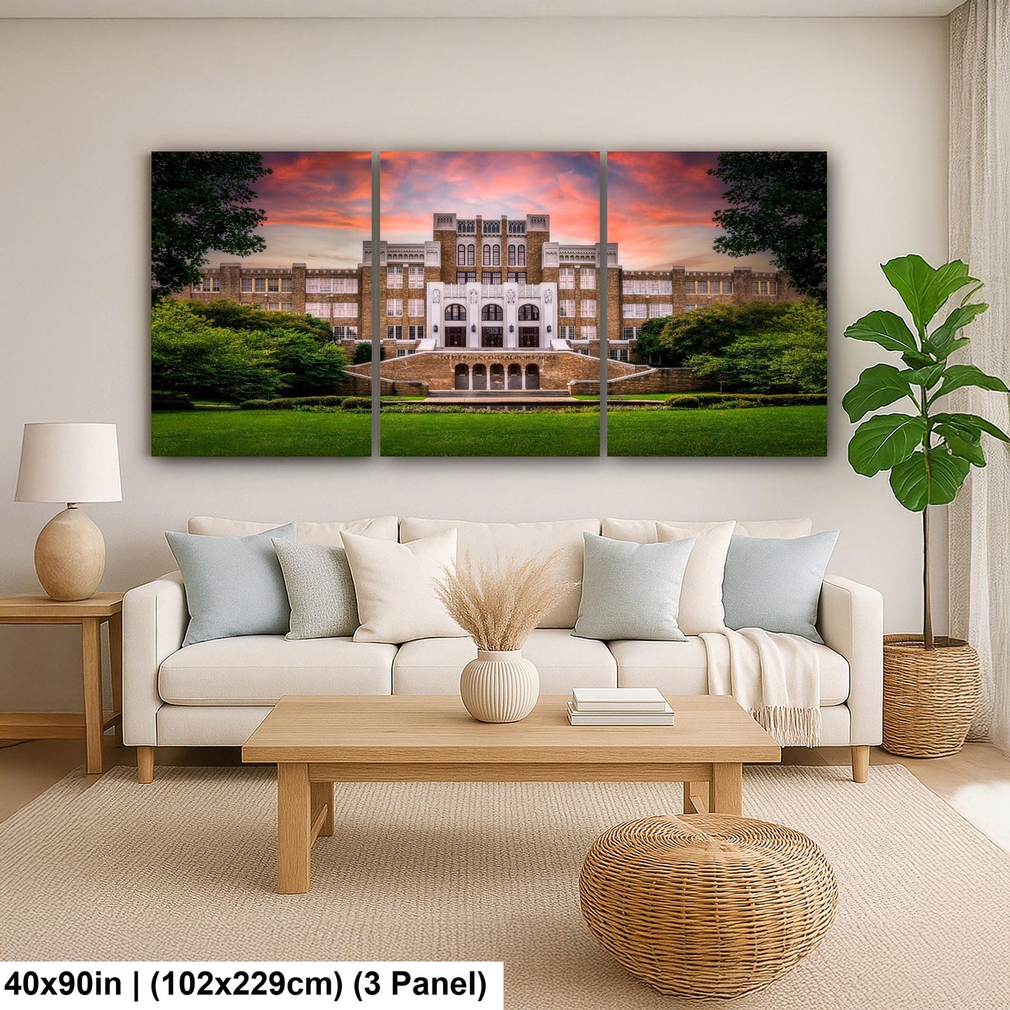 Little Rock Central High School at Sunset Arkansas Photography Print Historic Wall Art