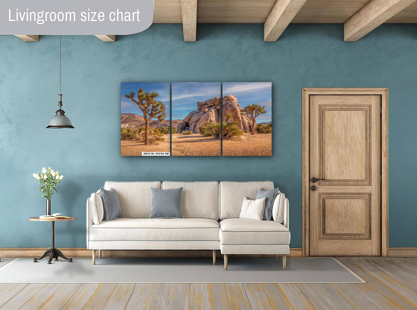 Joshua Tree Rock Art - California Desert Landscape Canvas Print | Premium Wall Decor