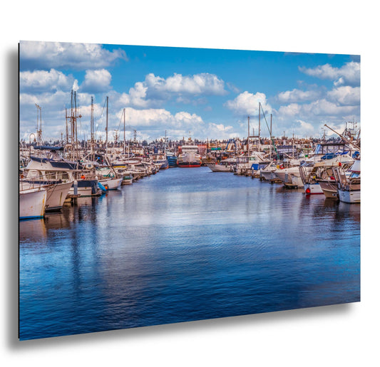Seattle Fishermen's Terminal Art: Nautical Marina Print, Canvas, Metal, or Acrylic