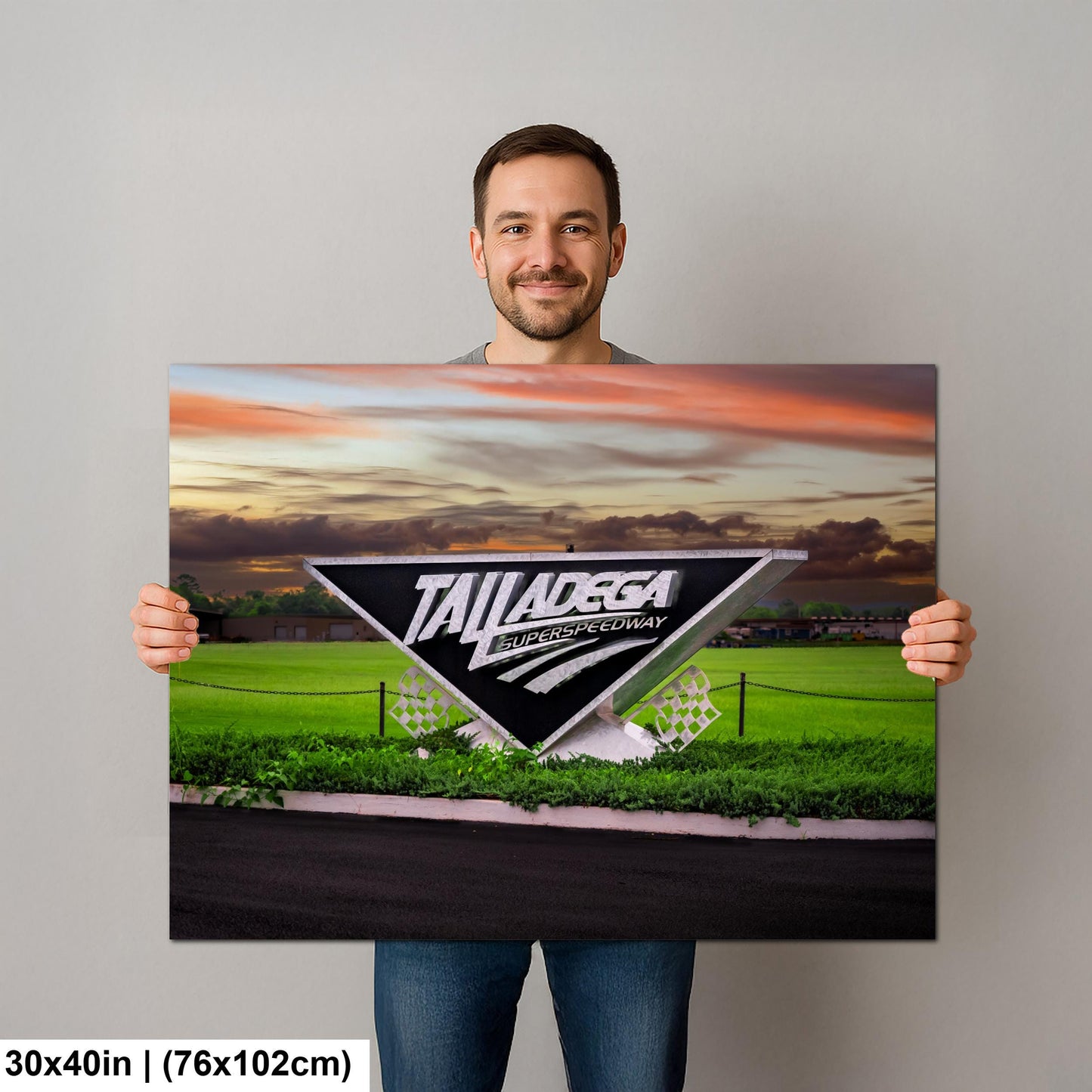 Talladega Superspeedway Sign Photography Print, Alabama Motorsport Landmark Wall Art