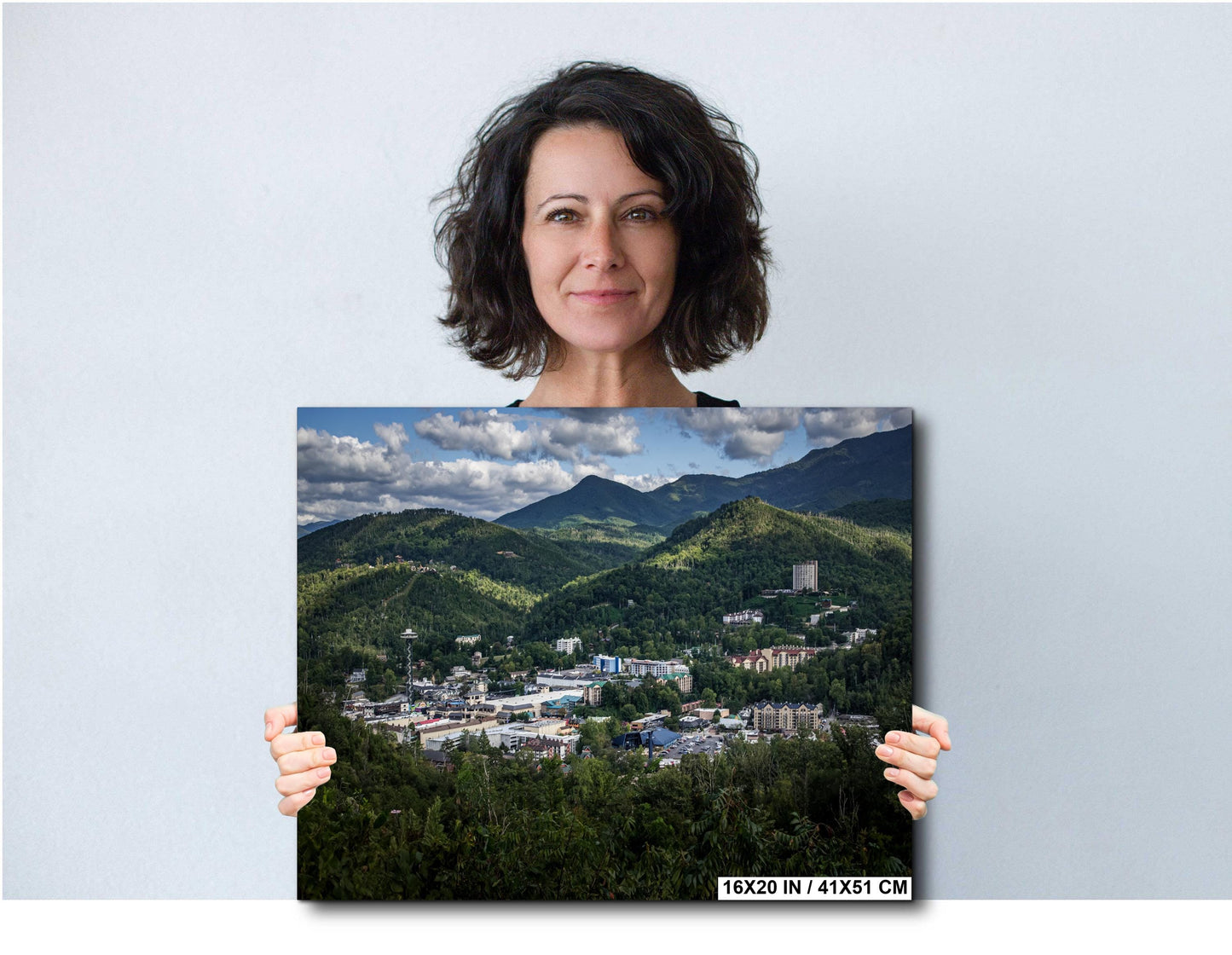 Gatlinburg TN Scenic Mountain Overlook Photography Print Canvas Metal Aluminum Wall Art Landscape Home Office Decor