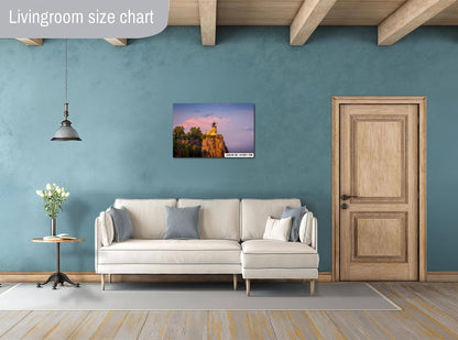 Golden Hour at Split Rock Lighthouse Minnesota North Shore Lake Superior Print Wall Art Midwestern Photography Aluminum/Acrylic/Metal/Canvas