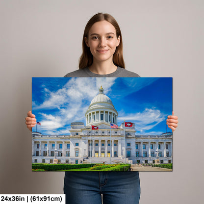 Domed Arkansas State Capitol Building Little Rock Arkansas Photography Print Wall Art