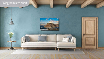 The Great Elephant Butte Rock: Elephant Butte Lake State Park Reservoir New Mexico Wall Art Print Aluminum/Acrylic/Metal/Canvas