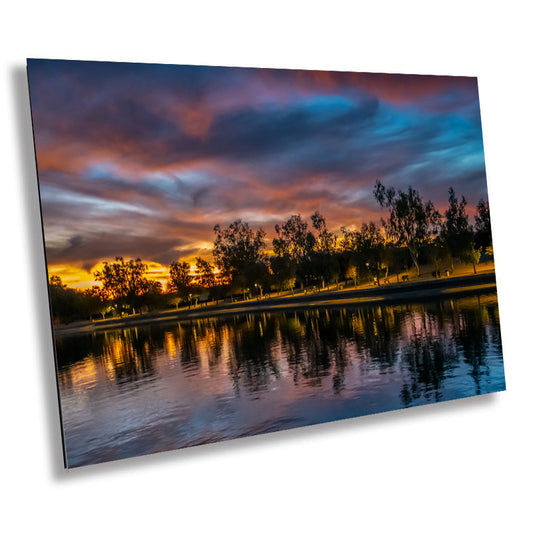 Aqua Horizon: London Bridge Beach Wall Art Home Decor Arizona Iconic Landscape Photography Metal Acrylic Print