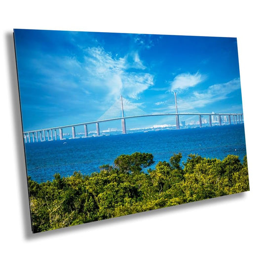 Bridging Horizons: Sunshine Skyway Bridge Florida Architecture Photography Home Decor Wall Art