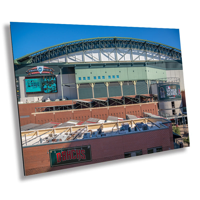 Chase Field: Home of the Arizona Diamondbacks Wall Art Metal Canvas Print Phoenix Baseball Stadium Photography
