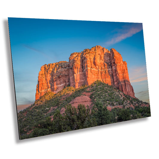 Sedona’s Courthouse Butte: Sedona Arizona Vortex Buttes Metal Canvas Print Landscape Wall Art Photography