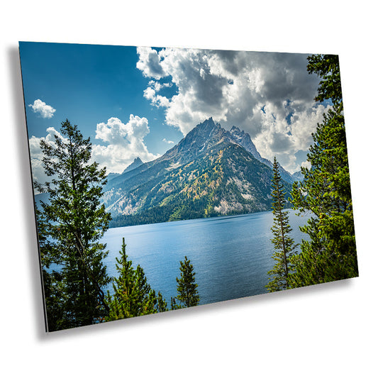 Jewel of the Tetons: Jenny Lake Grand Teton National Park Wall Art Photography Wyoming Metal Aluminum Print