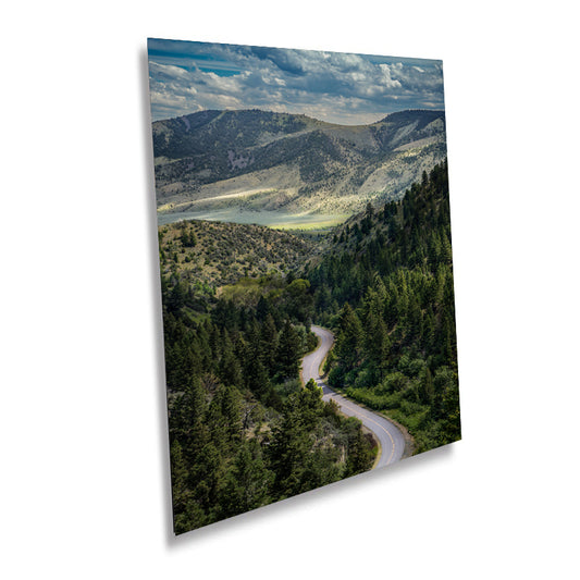 Journey Through the Park: Roadside Views of Lewis & Clark Caverns State Park Montana Metal Aluminum Print Wall Art Portrait