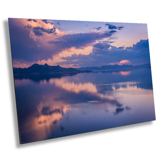 Liquid Heaven: Great Salt Lake Metal Acrylic Print Utah Landscape Sunset Wall Art Photography