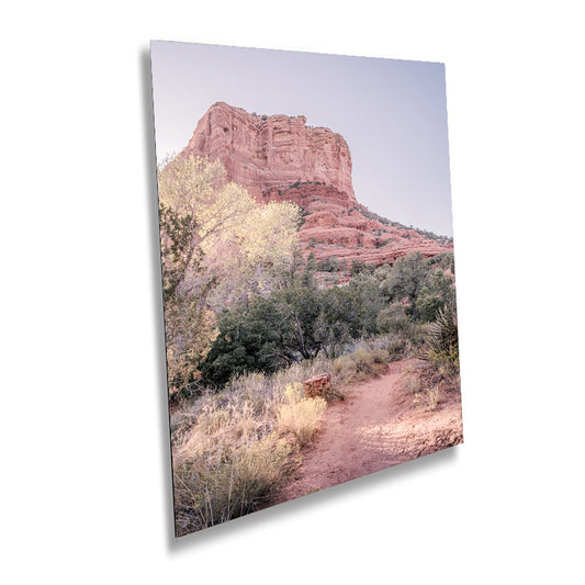 Majestic Vortex: Bell Rock Sedona Photography Arizona Wall Art Portrait Metal Canvas Print