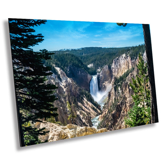 Rushing Waters: Lower Falls Yellowstone Waterfalls Photography Wall Art National Park Wyoming Falls  Canvas Print