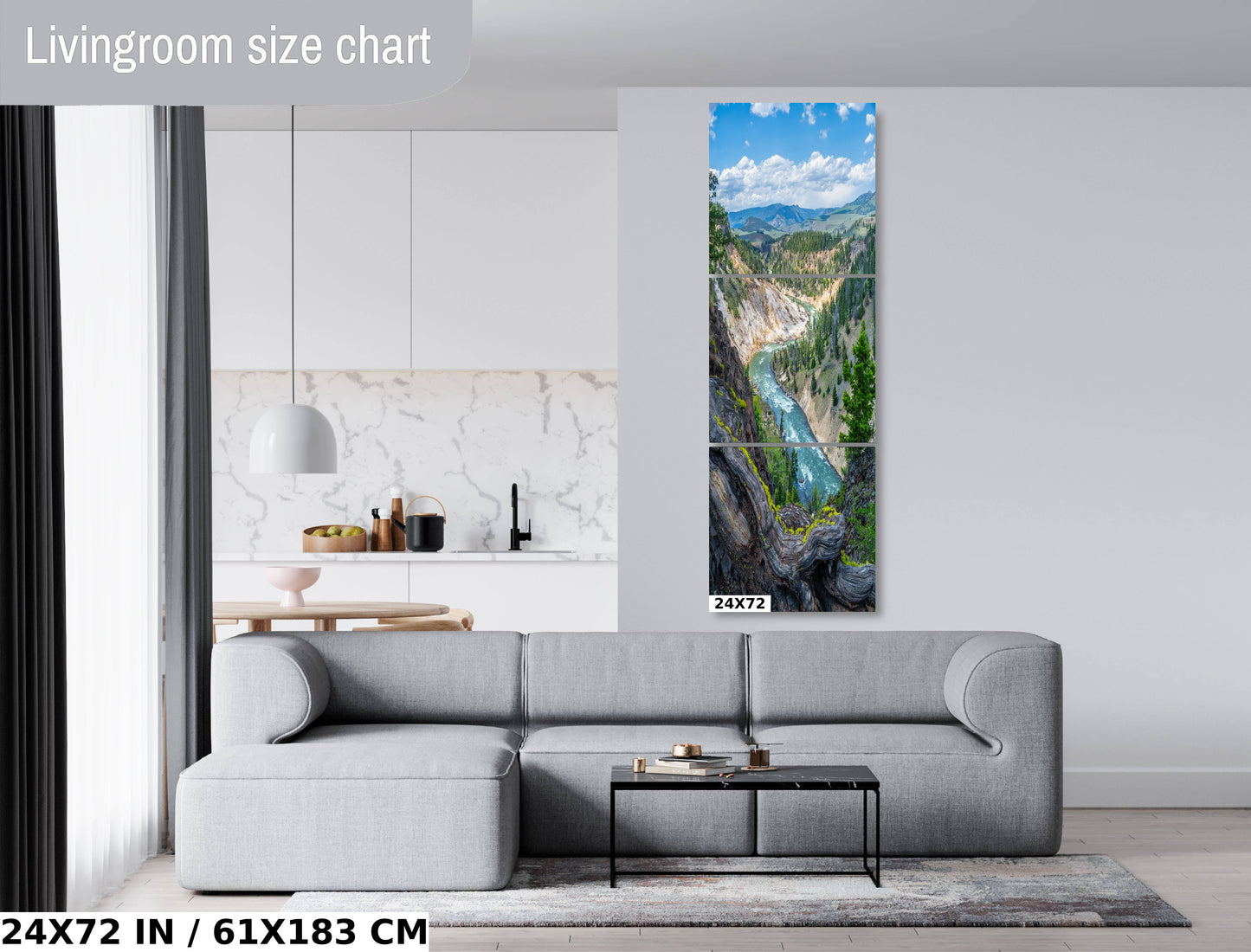 Sculpted by Time: Artist Point Grand Cayon Yellowstone River Wall Art Metal Acrylic Print Wyoming Poster Waterfall Photography