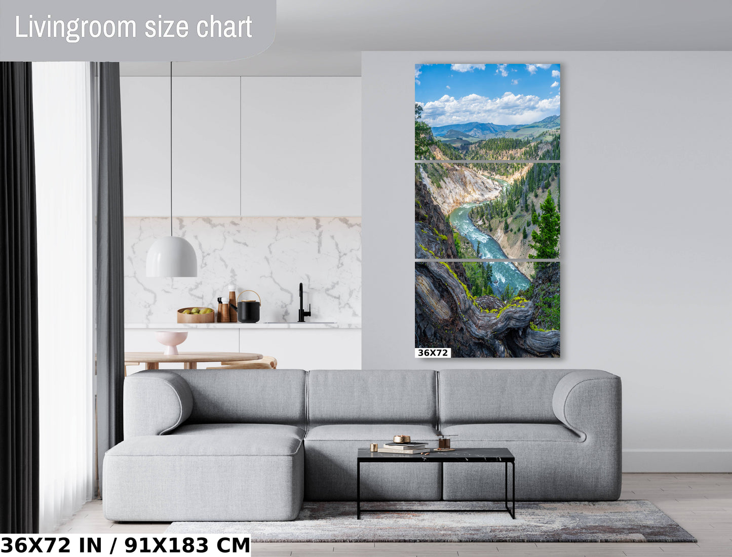 Sculpted by Time: Artist Point Grand Cayon Yellowstone River Wall Art Metal Acrylic Print Wyoming Poster Waterfall Photography