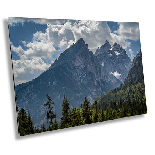 Teton Treasures: Grand Teton National Park Metal Canvas Print Mountain Range Wall Art Wyoming Photography