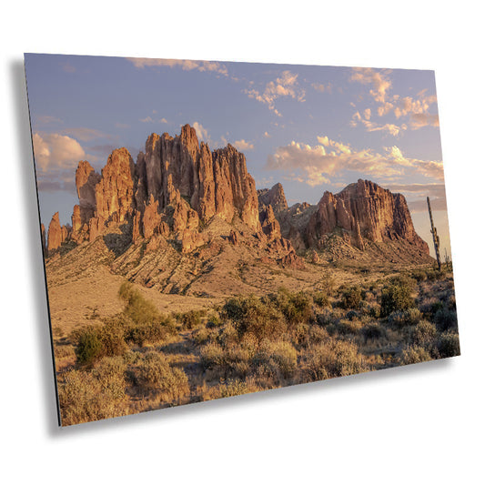 Wilderness Wonderland: Superstition Mountains Photography Arizona Metal Canvas Wall Art Print