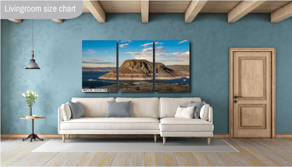 The Great Elephant Butte Rock: Elephant Butte Lake State Park Reservoir New Mexico Wall Art Print Aluminum/Acrylic/Metal/Canvas