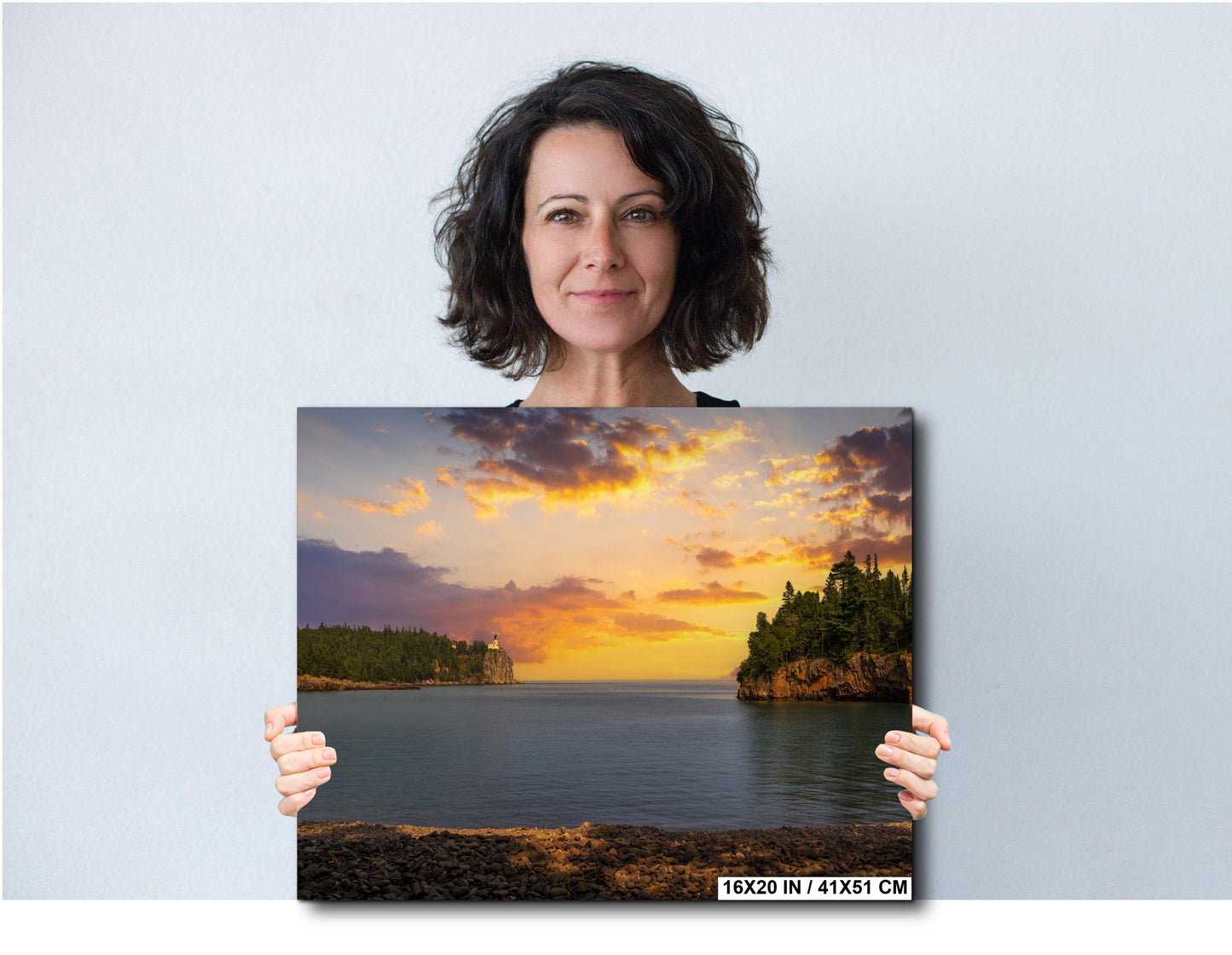 Split Rock Lighthouse Sunset Art: Lake Superior Photography, Minnesota Landscape