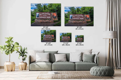 Black Canyon of the Gunnison National Park Welcome Sign, Colorado Print Wall Art Southwestern Photography Aluminum/Acrylic/Metal/Canvas