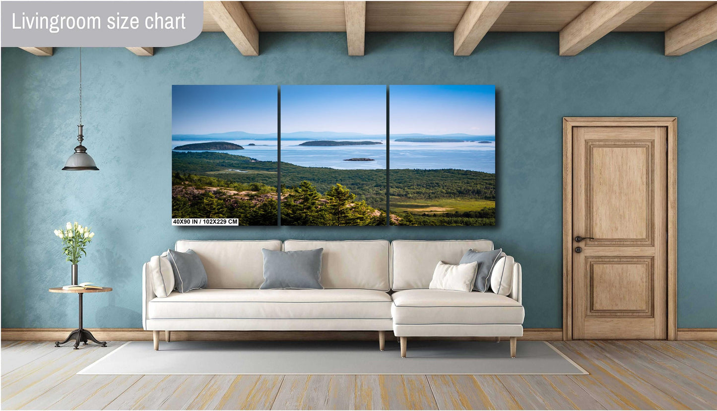 Acadia’s Cadillac Mountain Overlook: Wall Art Print Acadia National Park Mount Desert Island, Maine Aluminum/Acrylic/Metal/Canvas