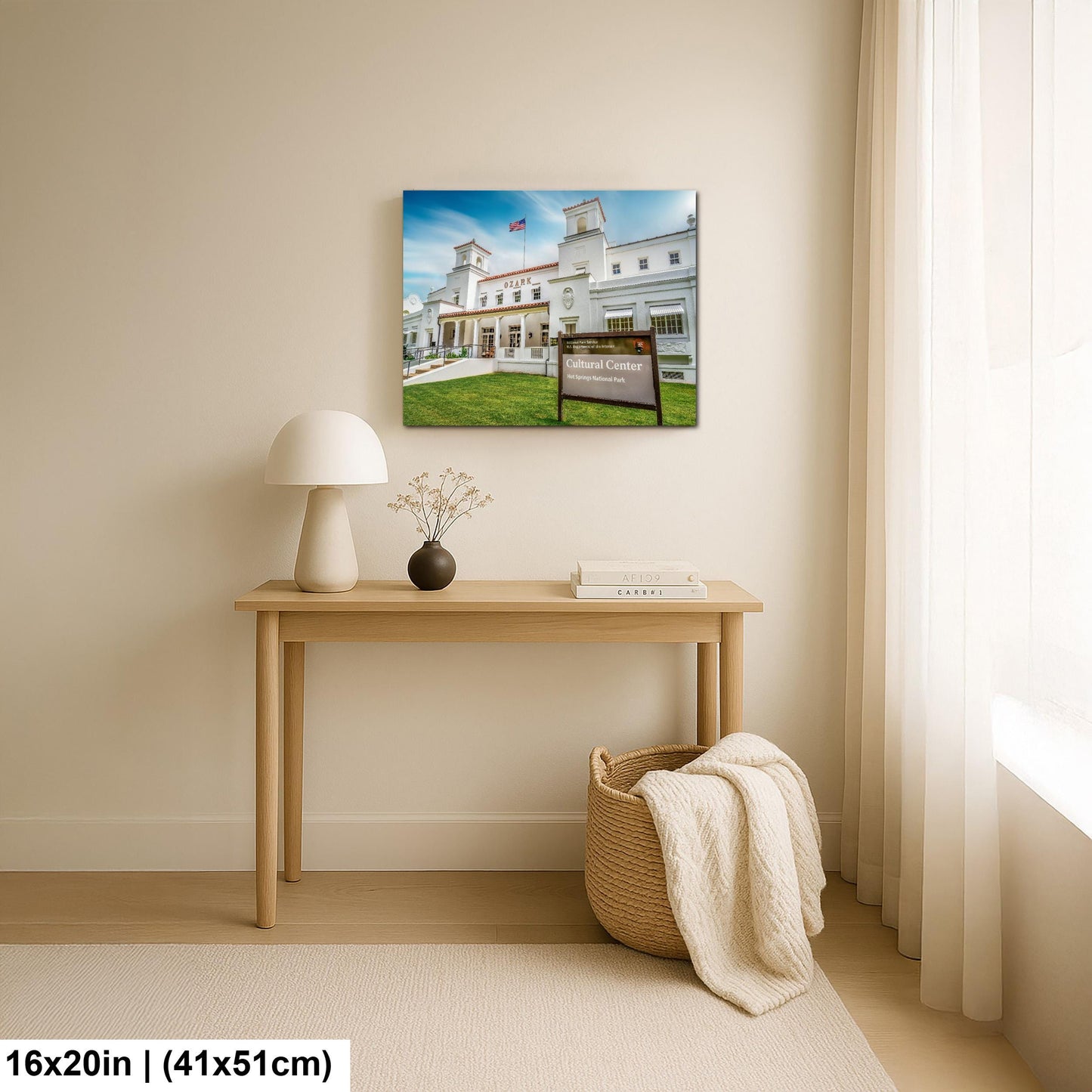 Ozark Bathhouse Cultural Center Hot Springs National Park Arkansas Historic Wall Art Print