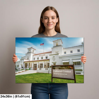 Ozark Bathhouse Cultural Center Hot Springs National Park Arkansas Historic Wall Art Print