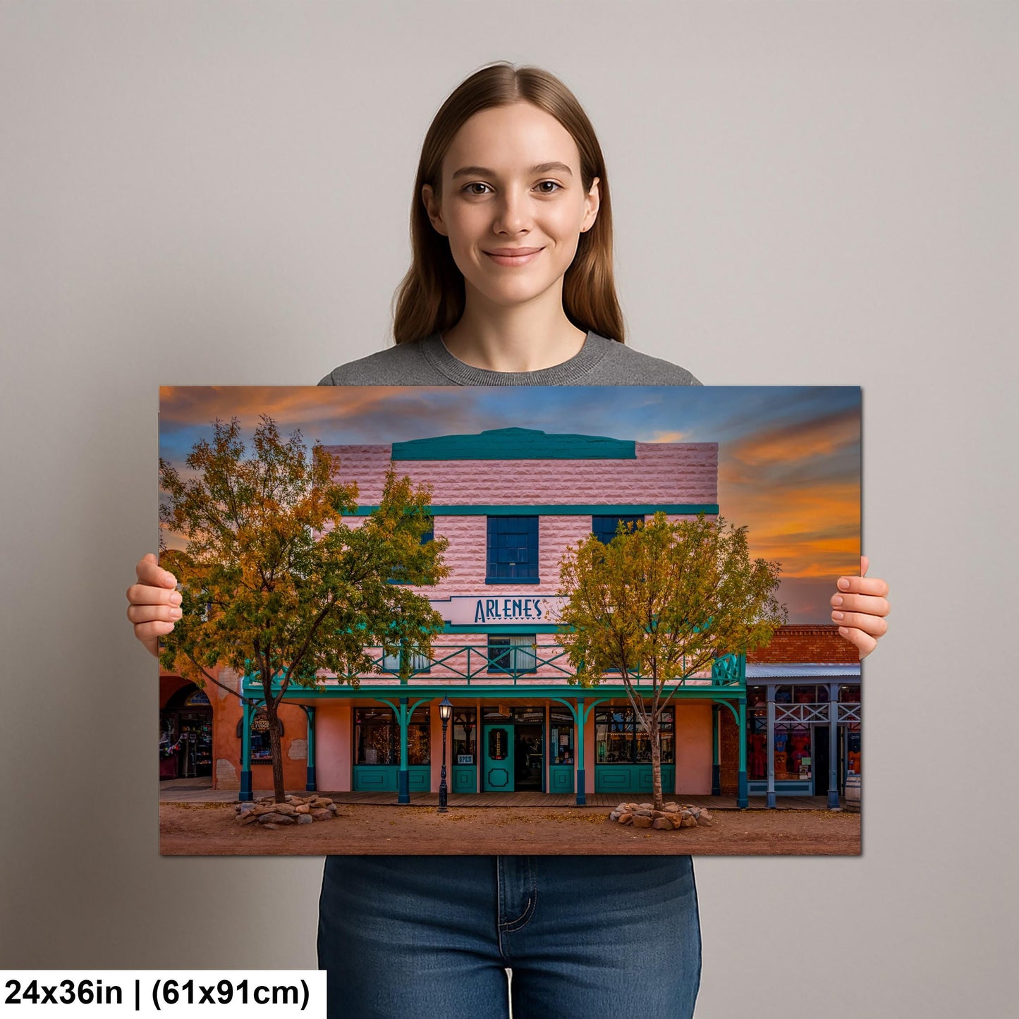 Arlene’s Gallery Storefront Photography Print, Tombstone Arizona Historic Western Architecture Wall Art Home or Office Decor