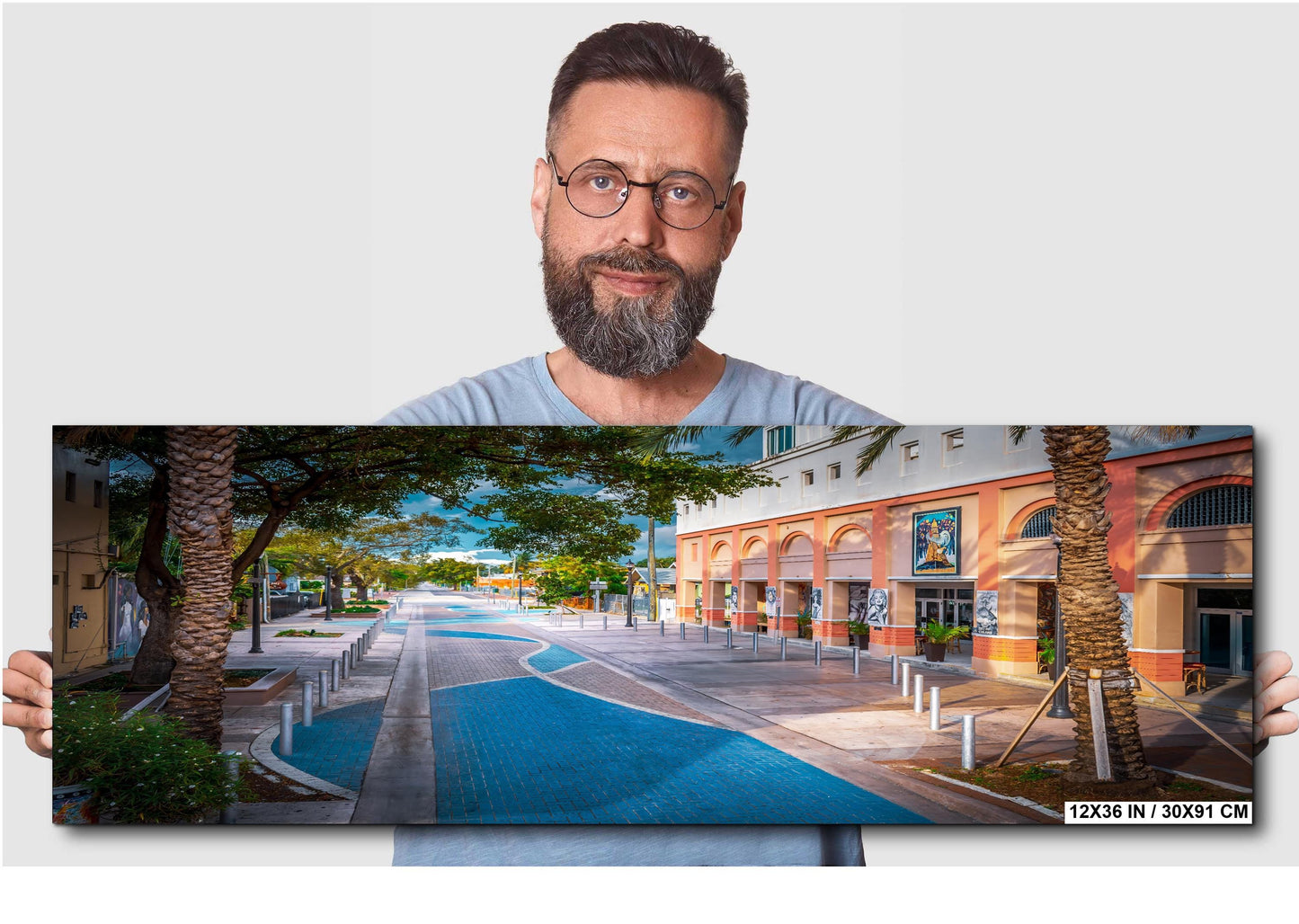 Little Havana Art Print - Miami Canvas Print | Cuban Street Scene Wall Decor