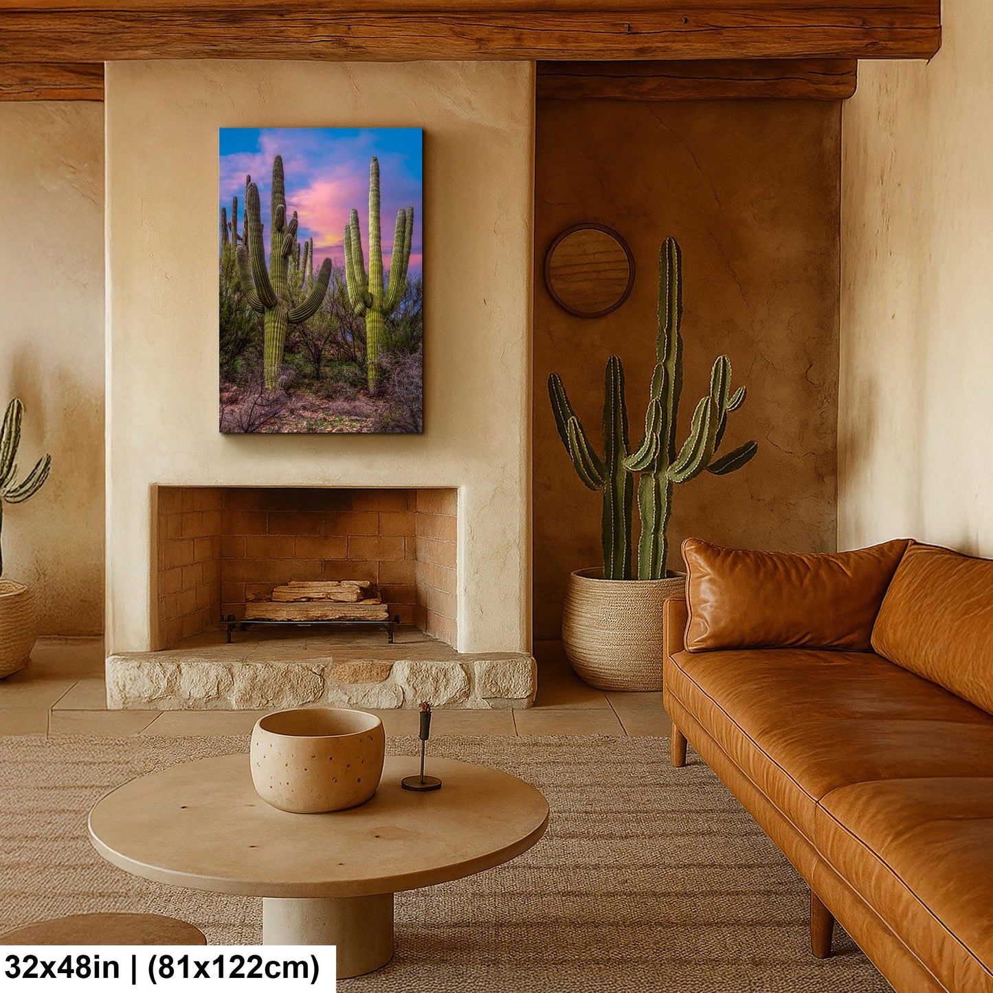 Towering Saguaros at Sunset, Catalina State Park Arizona Photography Print, Desert Landscape Wall Art