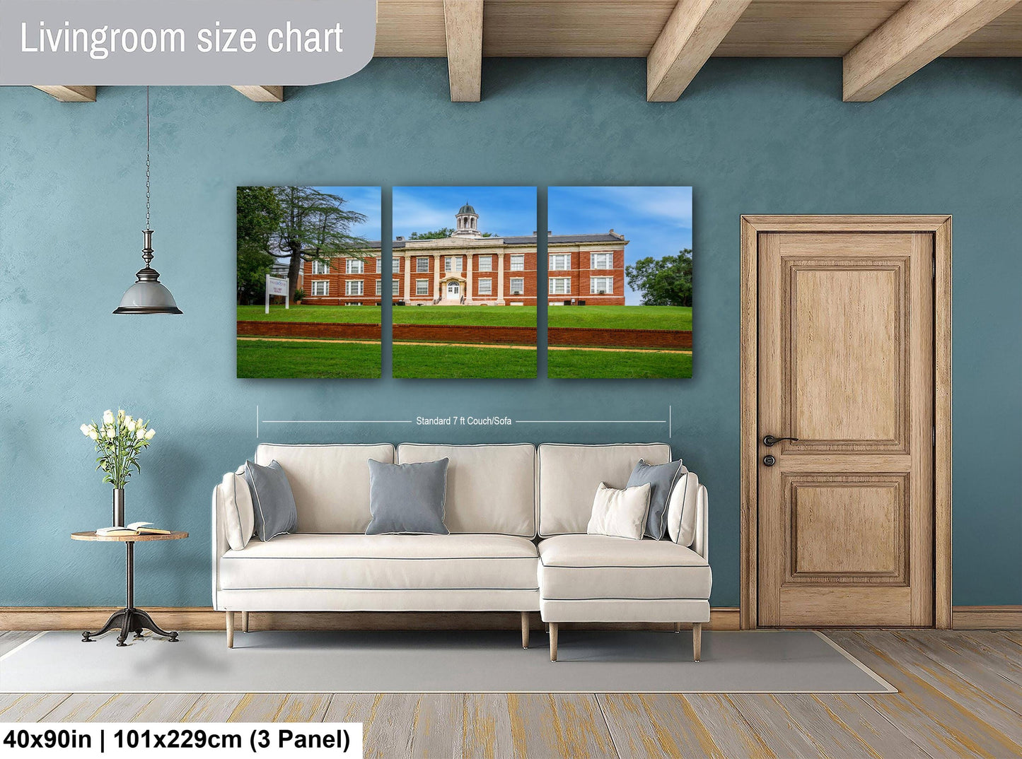 Silsby Hall, Talladega College Alabama, Photography Print, Historic Red Brick Academic Architecture, Classical Columns Campus Wall Art Décor