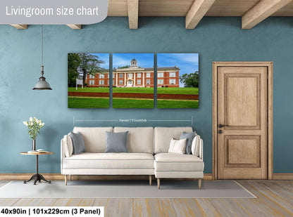 Silsby Hall, Talladega College Alabama, Photography Print, Historic Red Brick Academic Architecture, Classical Columns Campus Wall Art Décor