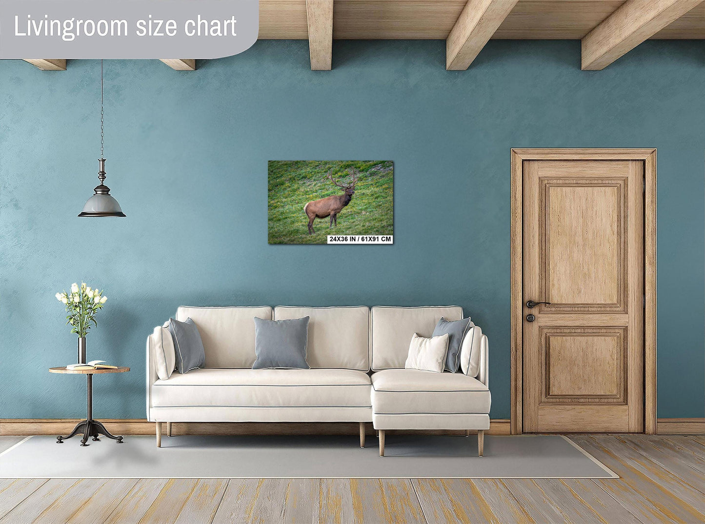 Bull Elk in Alpine Wildflowers Rocky Mountain National Park Colorado Photo Print, Wildlife Nature Wall Art Home Decor Aluminum/Metal/Canvas