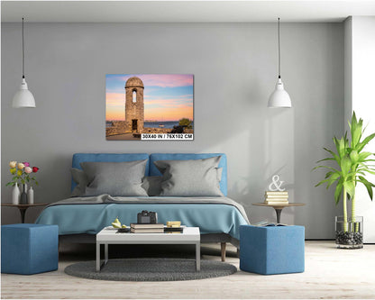 Castillo de San Marcos Sunset Print: St. Augustine Coastal Wall Art