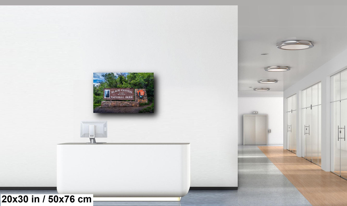 Black Canyon of the Gunnison National Park Welcome Sign, Colorado Print Wall Art Southwestern Photography Aluminum/Acrylic/Metal/Canvas