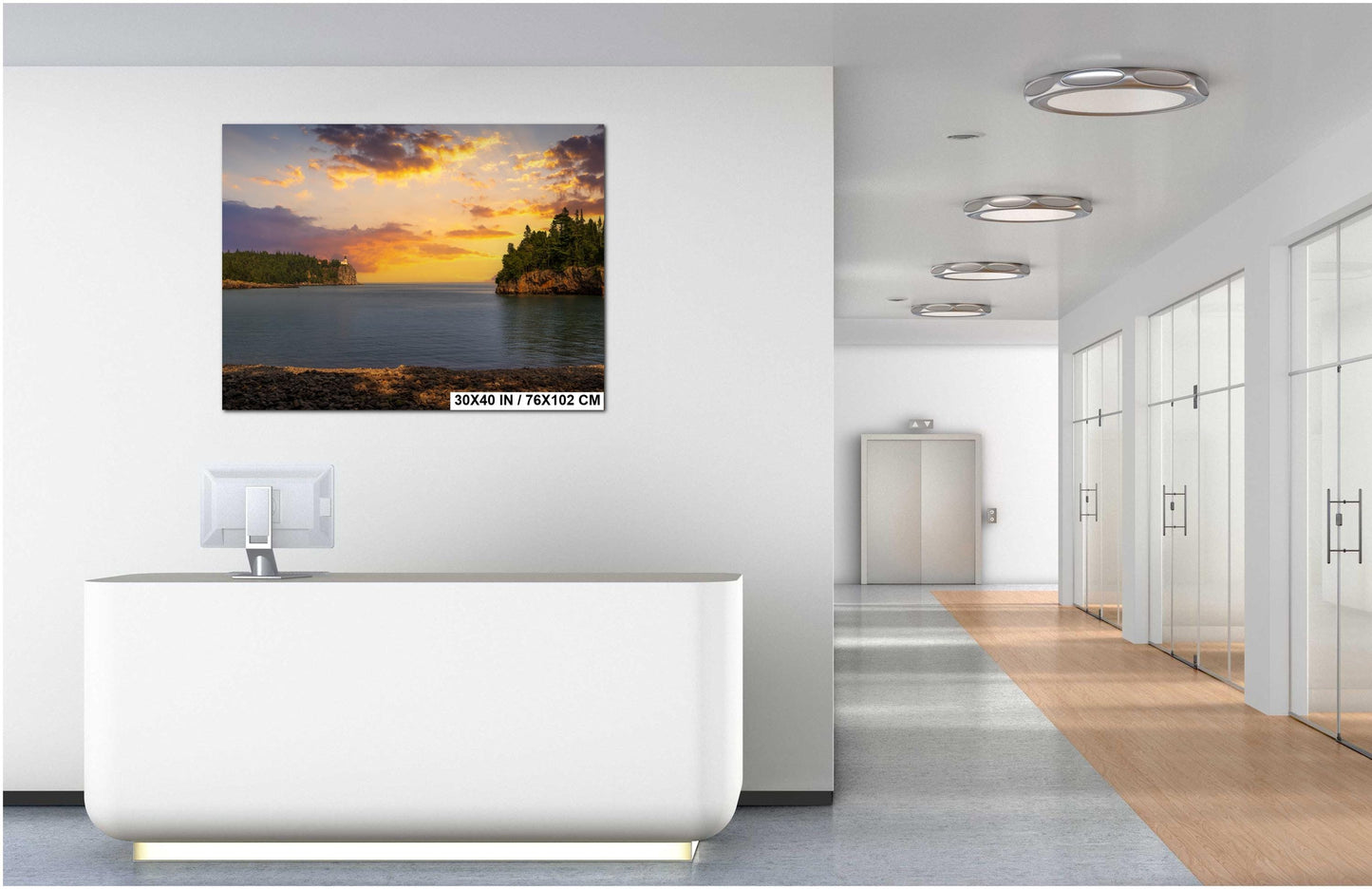 Split Rock Lighthouse Sunset Art: Lake Superior Photography, Minnesota Landscape