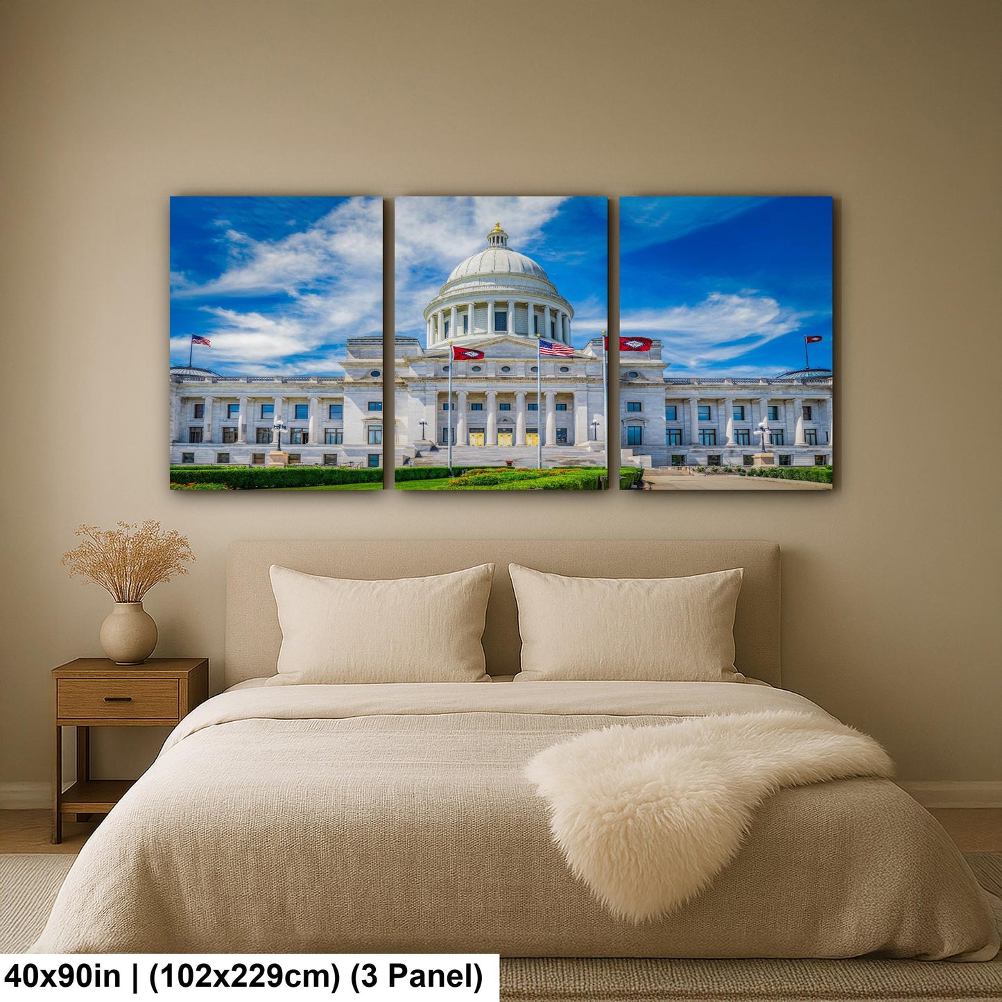 Domed Arkansas State Capitol Building Little Rock Arkansas Photography Print Wall Art