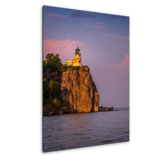 Minnesota’s Split Rock Lighthouse at Sunset North Shore Print Wall Art Photography Aluminum/Acrylic/Metal/Canvas Nautical Home Decor