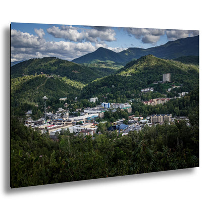 Gatlinburg TN Scenic Mountain Overlook Photography Print Canvas Metal Aluminum Wall Art Landscape Home Office Decor