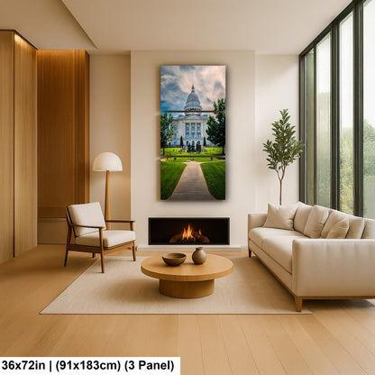 Domed Arkansas State Capitol Grounds Little Rock Arkansas Photography Wall Art Print