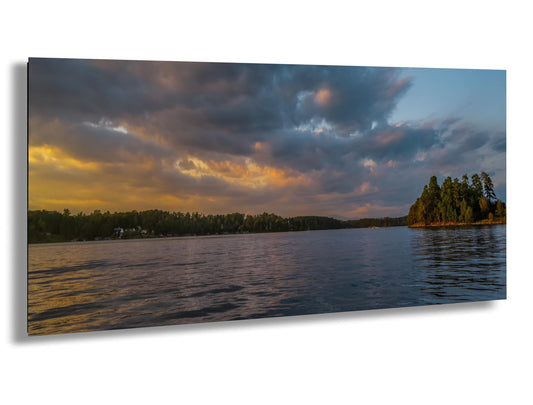 Peaceful Lake Keowee at Dusk South Carolina Print Wall Art Photography Aluminum/Acrylic/Metal/Canvas Nature Sunset Waterscape Home Decor
