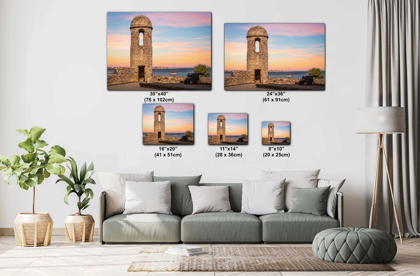 Castillo de San Marcos Sunset Print: St. Augustine Coastal Wall Art