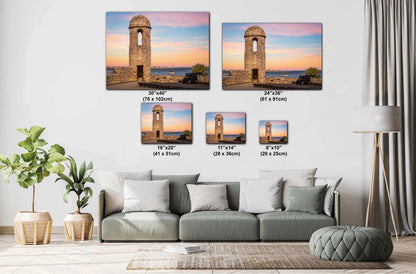Castillo de San Marcos Sunset Print: St. Augustine Coastal Wall Art
