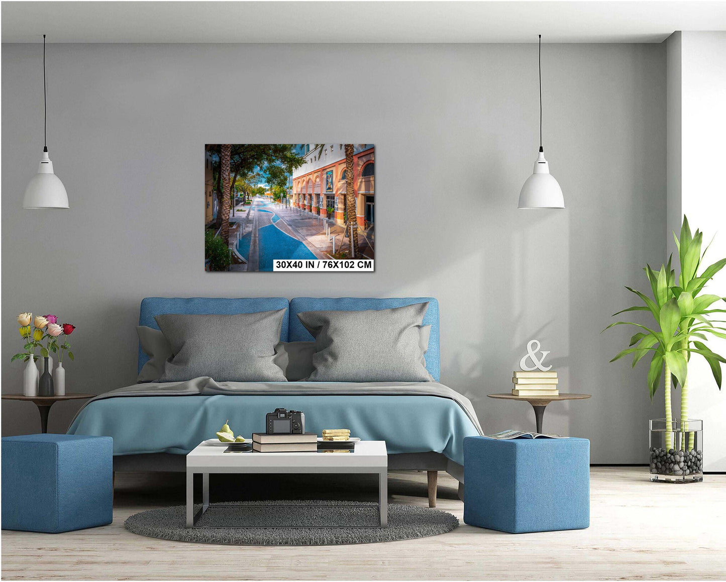 Little Havana Art Print - Miami Canvas Print | Cuban Street Scene Wall Decor