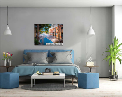 Little Havana Art Print - Miami Canvas Print | Cuban Street Scene Wall Decor