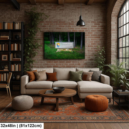 Gulpha Gorge Sign at Hot Springs National Park Arkansas Photography Wall Art Print